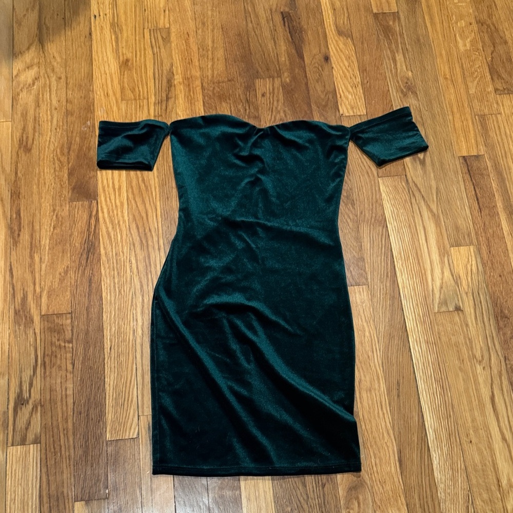 Windsor Strapless Dark Green Dress